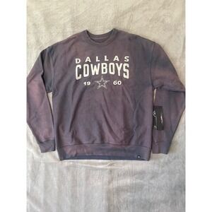 47 Brand Dallas Cowboys Sweatshirt Pullover Graphic Logo Purple Medium‎